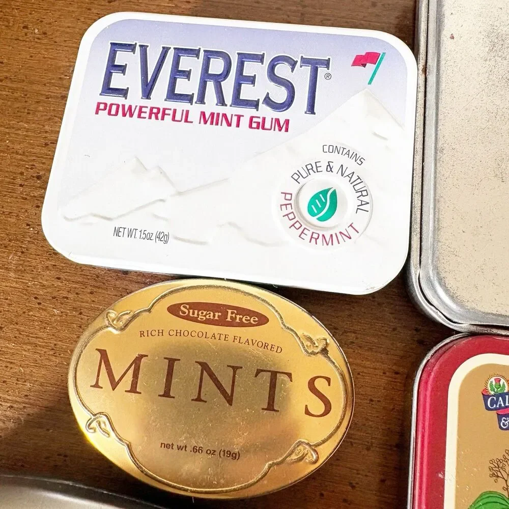 Lot Of Mint Tins Altoids Everest Web Fuel For Crafting Advertising